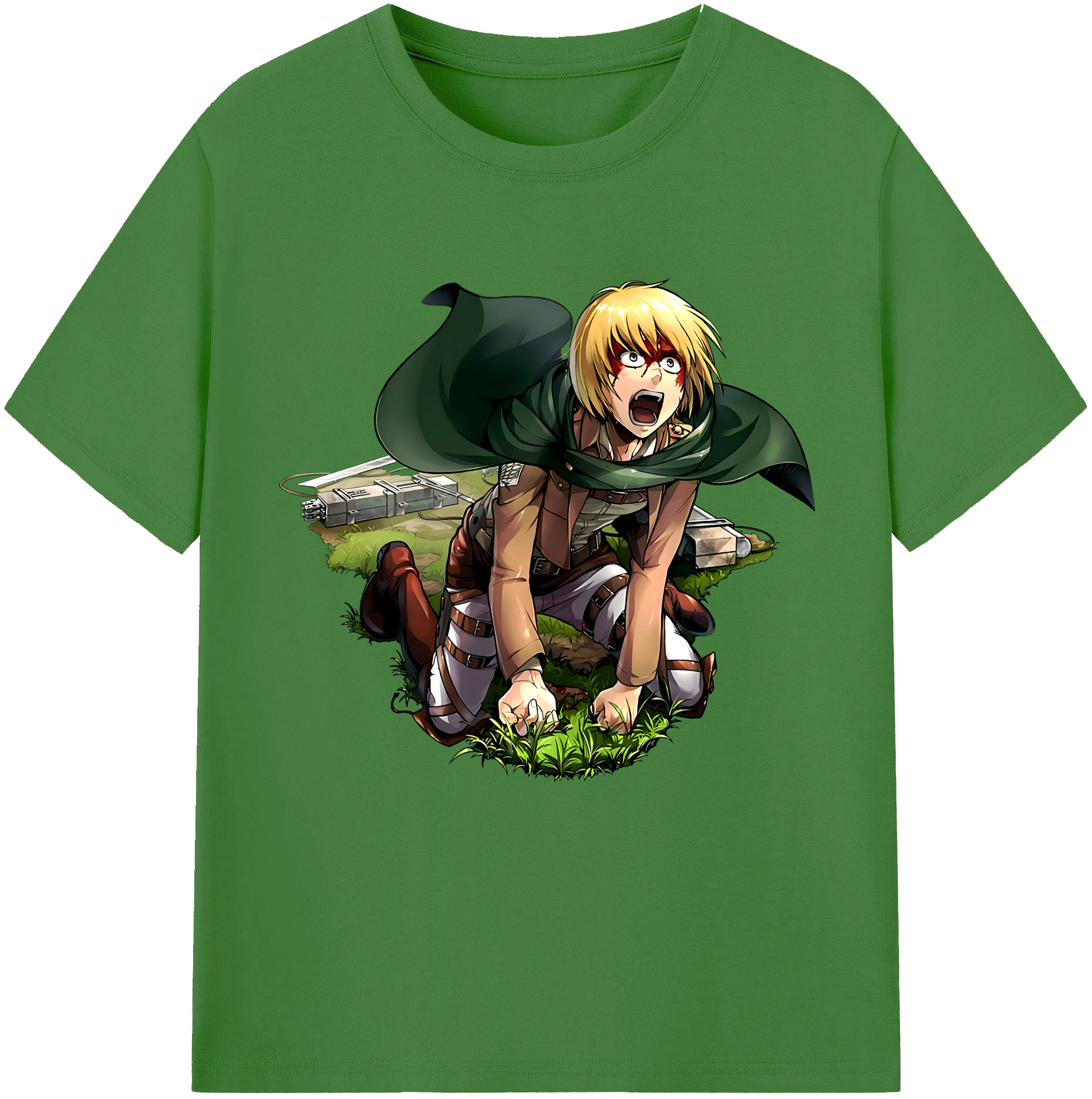 （画像用） 進撃の巨人 アルミン·アルレルト Attack on Titan Armin Arlert レディースカジュアルプリントTシャツ（綿100％）